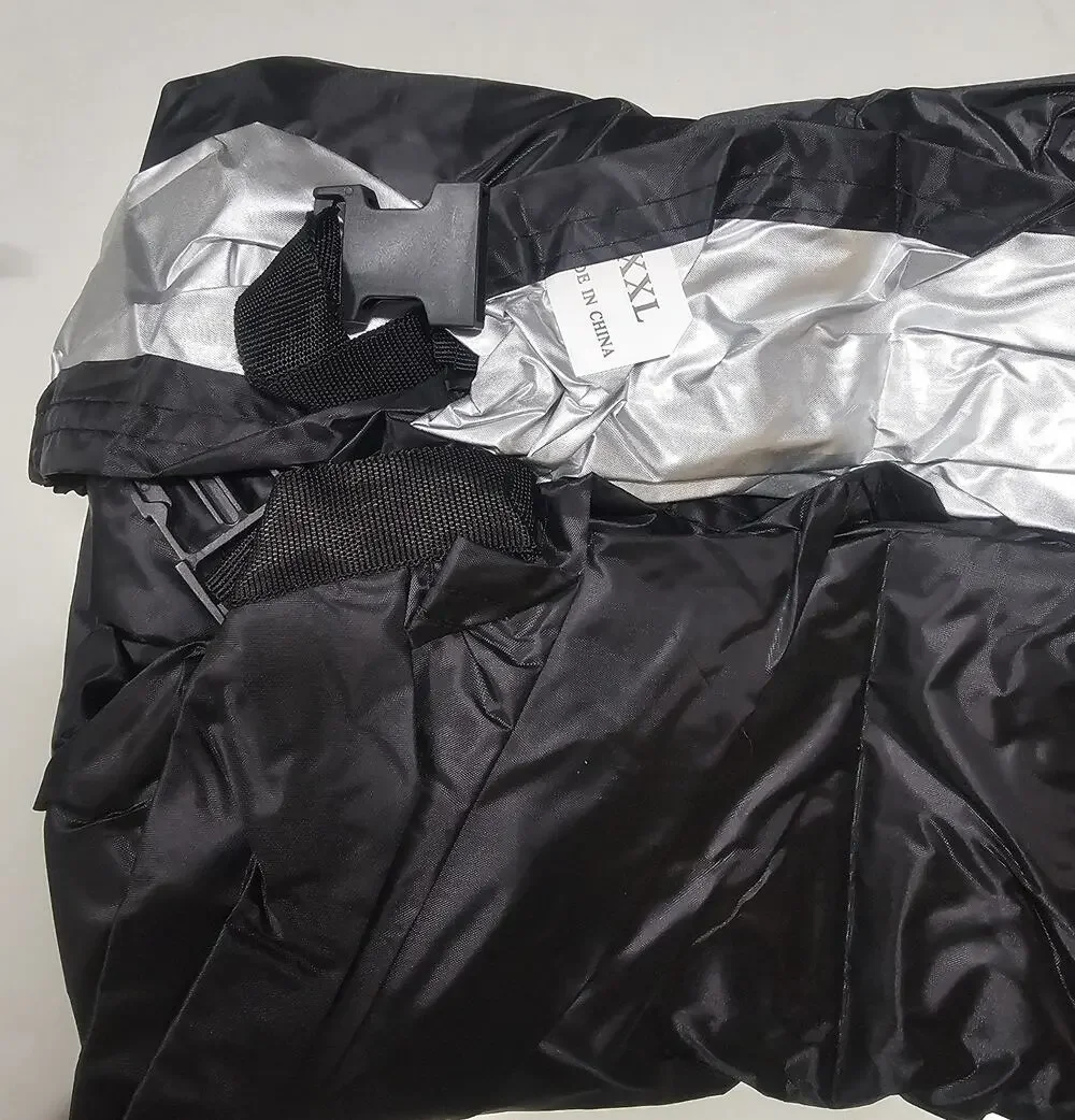 XXL Waterproof Motorcycle Cover Outdoor UV Dust Rain Protector Black Heavy Duty